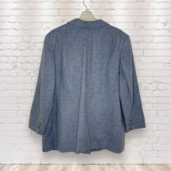 Pendleton Gray Virgin Wool Blazer Size 20W - Picture 2 of 7